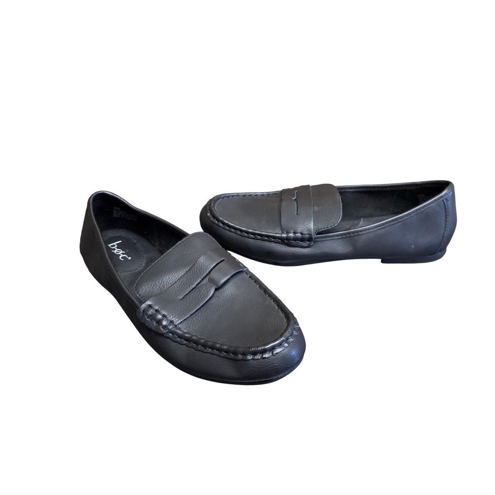 B.o.c Loafer Shoes Women 10 Black Synthetic Penny Flat Comfort Work Office
